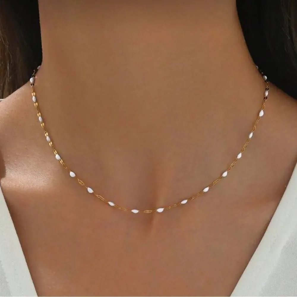 Boho Beaded Necklace Q739